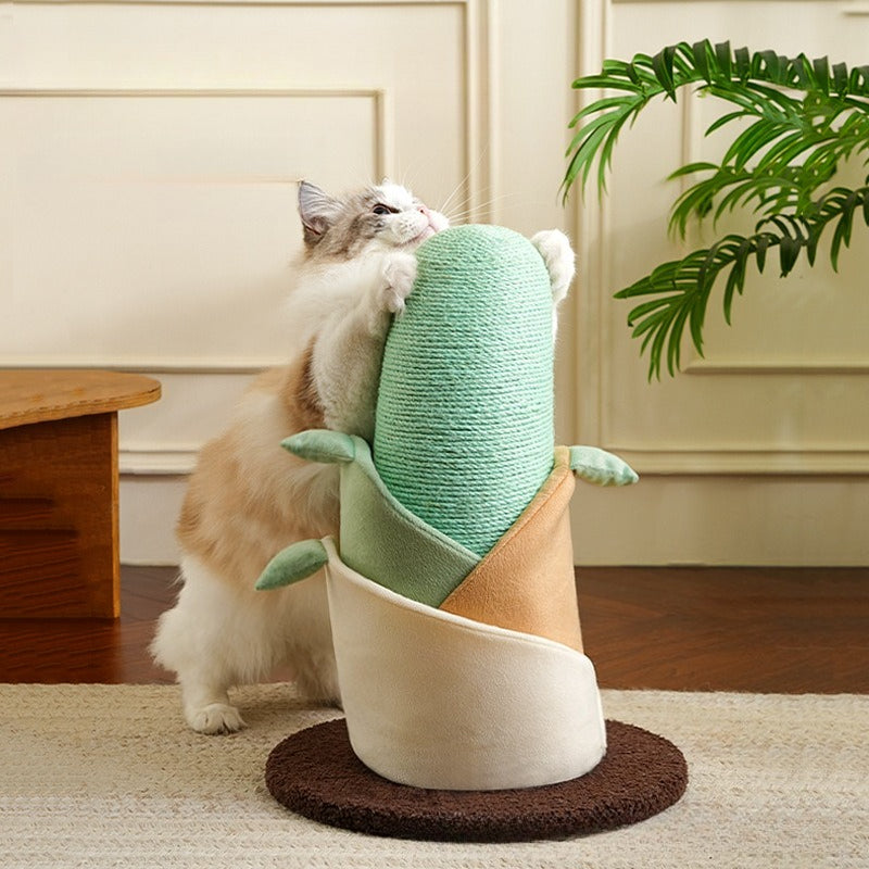 "The Sprout" Giant Bamboo-Fiber Scratching Pillar