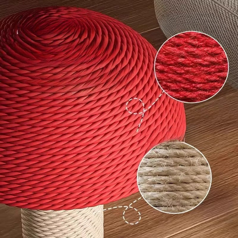 Mushroom Wonderland: Interactive Sisal Cat Tree Collection